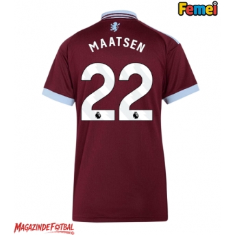 Aston Villa Ian Maatsen #22 Tricou Fotbal Replică 2026-27 Femei Acasa